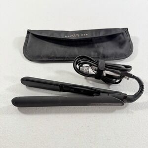 Kristin Ess Hair Nano Black Ceramic Detailing Mini Flat Iron, KES0340 W/ Bag